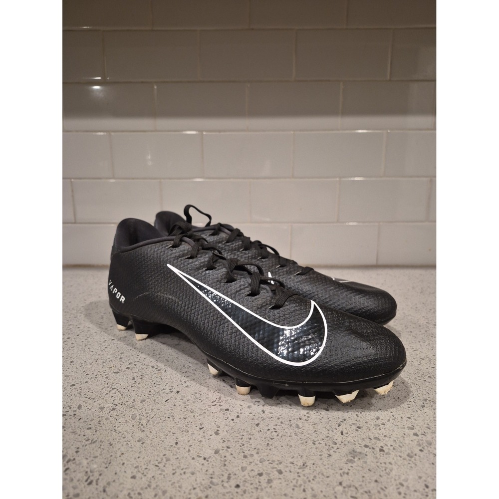 Nike Vapor Football Cleats CZ2606-001 Black/White, Men's US 10 Medium D